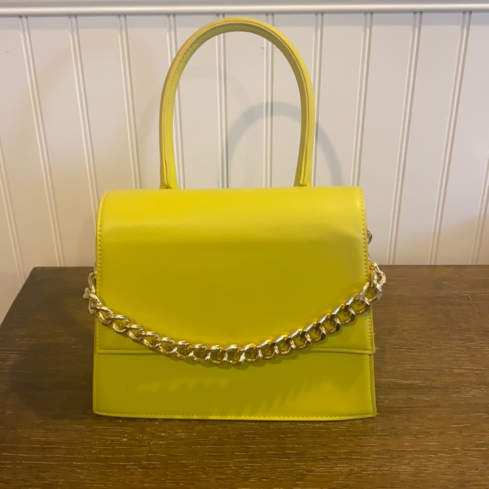 Lime green purse forever 21